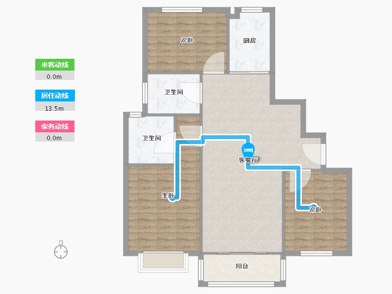 安徽省-合肥市-隆昊昊天园-103.20-户型库-动静线