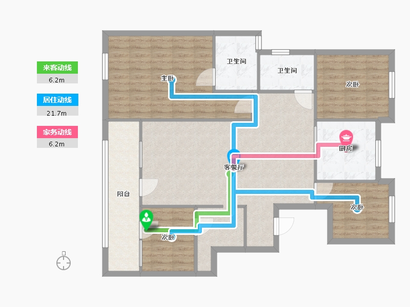 山东省-青岛市-金地宸悦-114.86-户型库-动静线