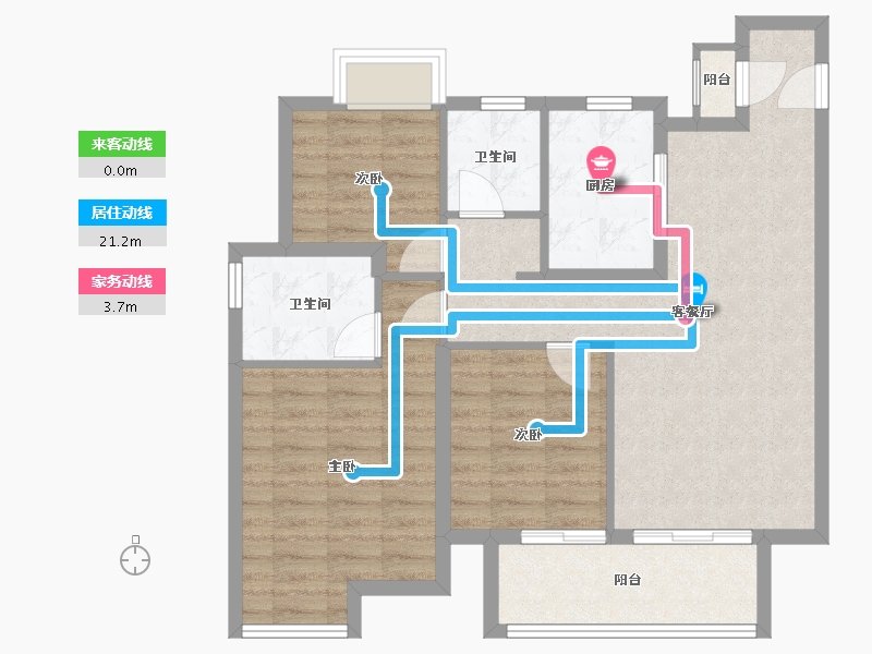 江西省-南昌市-象湖文澜苑-83.20-户型库-动静线