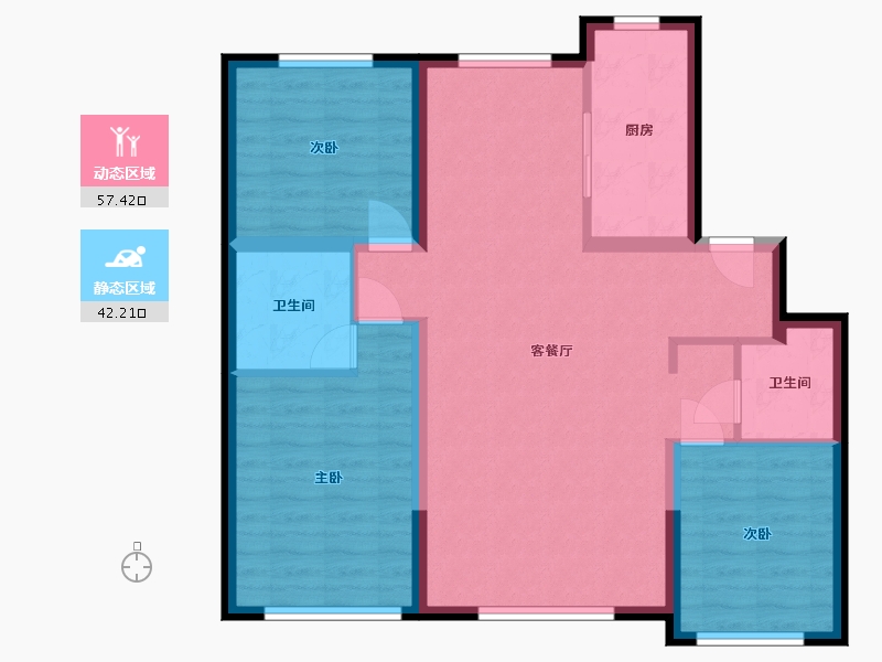 内蒙古自治区-赤峰市-朗润明珠-99.00-户型库-动静分区