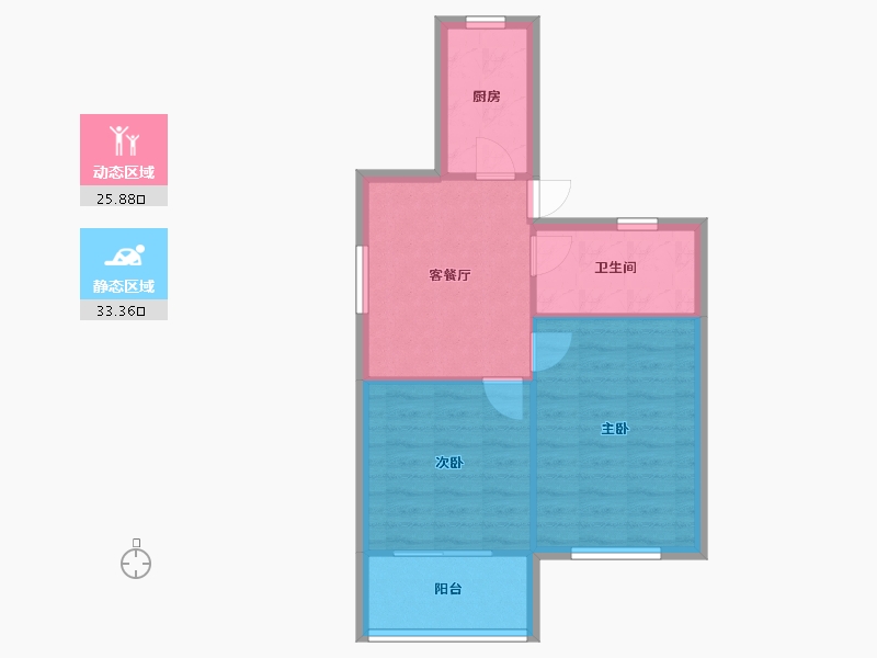 上海-上海市-东沟七村-49.27-户型库-动静分区