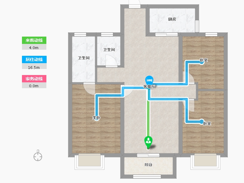 河北省-衡水市-和湾香颂-102.40-户型库-动静线