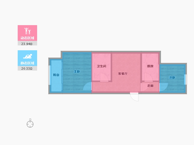 浙江省-宁波市-汪弄小区-39.20-户型库-动静分区