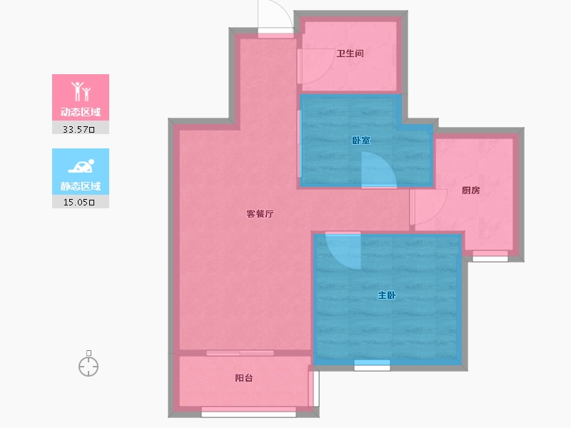 福建省-泉州市-明光花园-39.37-户型库-动静分区