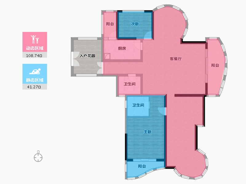 浙江省-台州市-伟星阳光花城-164.00-户型库-动静分区