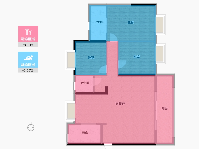 江西省-九江市-瑞昌国宾府-111.20-户型库-动静分区