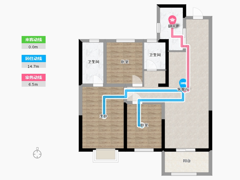 河南省-洛阳市-正商城-93.60-户型库-动静线