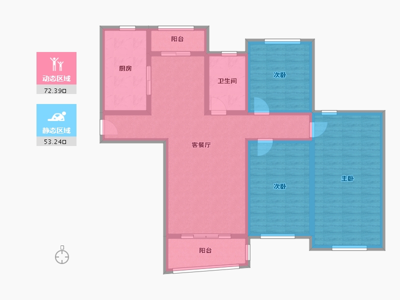 上海-上海市-德平路1060弄8号-116.00-户型库-动静分区