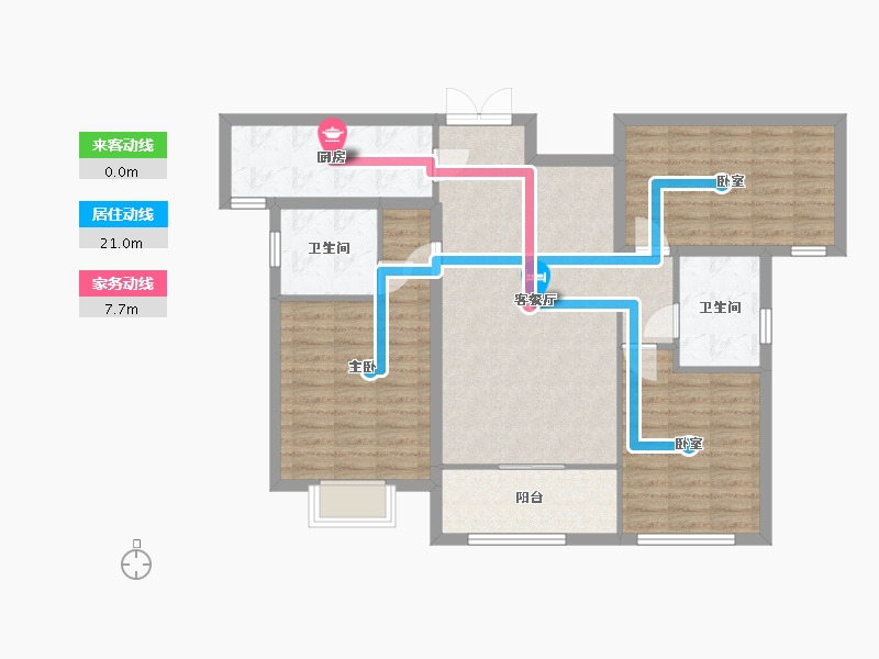 甘肃省-陇南市-宜和家园-97.60-户型库-动静线