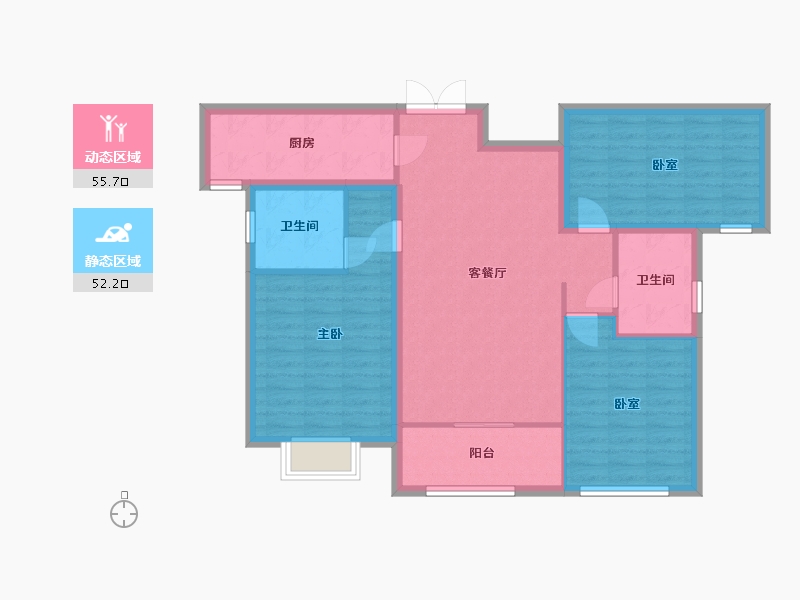 甘肃省-陇南市-宜和家园-97.60-户型库-动静分区