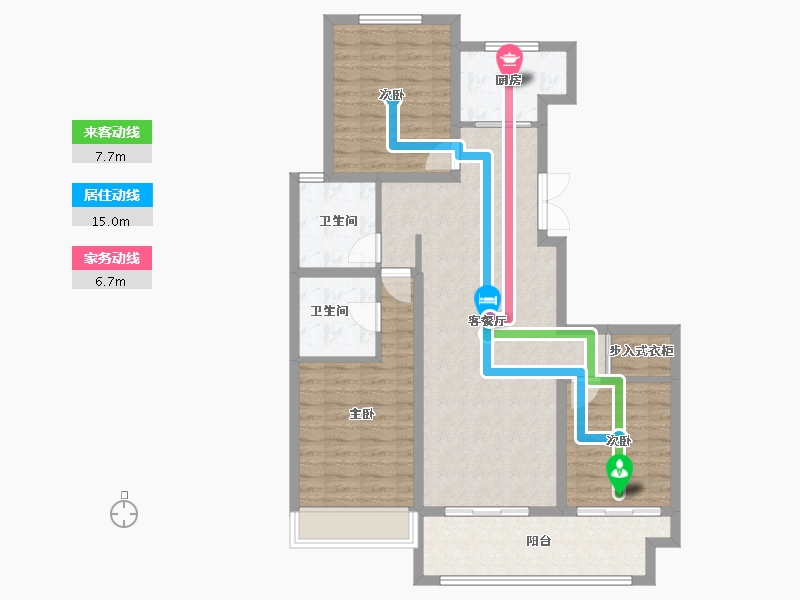 河北省-石家庄市-磊阳湖畔-114.04-户型库-动静线