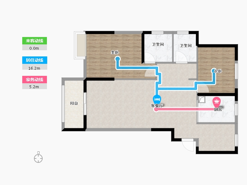 江苏省-连云港市-冠豪名苑-113.86-户型库-动静线