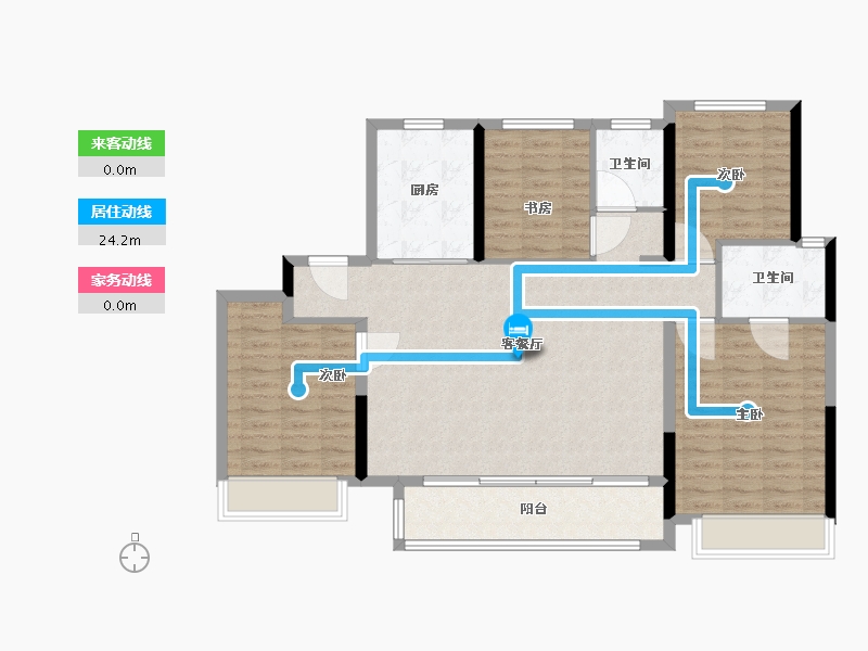 安徽省-马鞍山市-伟星诚园-114.41-户型库-动静线