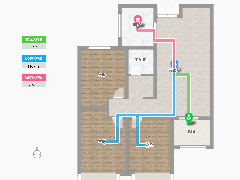 河北省-保定市-亢龙骏景-96.75-户型库-动静线