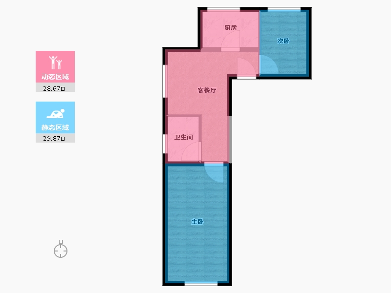 内蒙古自治区-鄂尔多斯市-万和城L6地块-52.01-户型库-动静分区