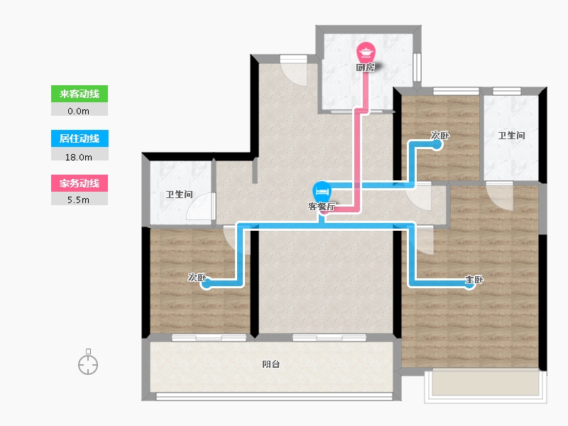 广东省-深圳市-开云府-99.58-户型库-动静线