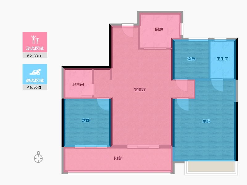 广东省-深圳市-开云府-99.58-户型库-动静分区