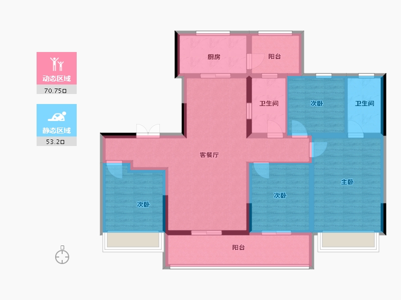 四川省-成都市-高投汇悦府-110.12-户型库-动静分区