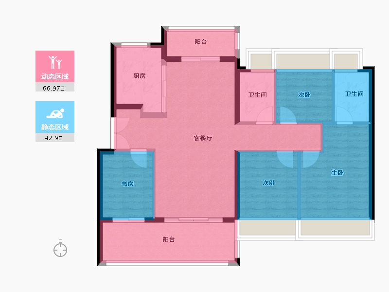 广东省-广州市-广州南站ICC·峻銮-99.21-户型库-动静分区