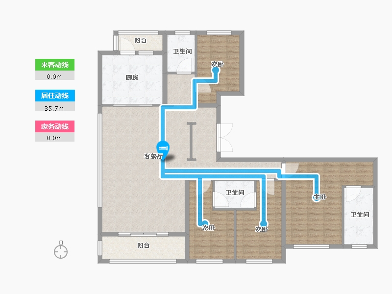 广东省-珠海市-正方南湾首府-135.20-户型库-动静线