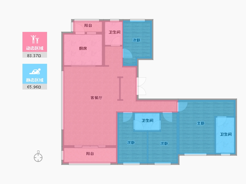 广东省-珠海市-正方南湾首府-135.20-户型库-动静分区