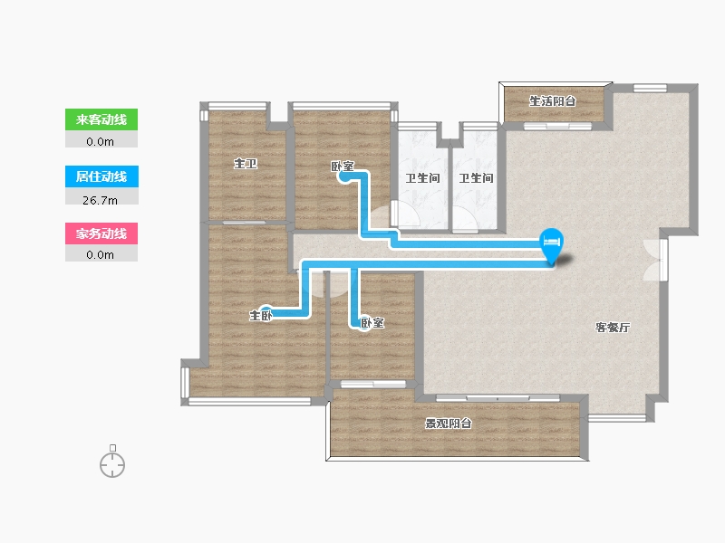 广东省-广州市-广州南站ICC·峻銮-129.68-户型库-动静线