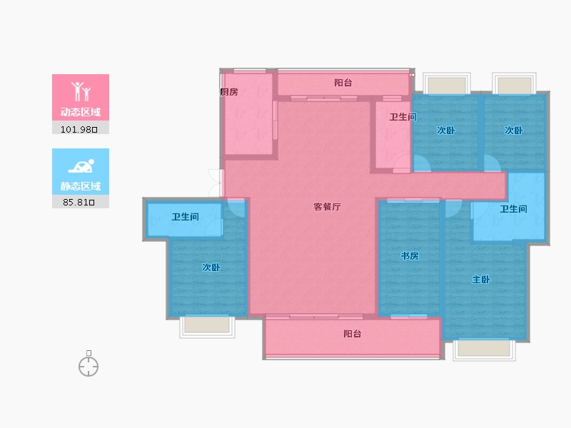 江西省-上饶市-信江一品-170.54-户型库-动静分区