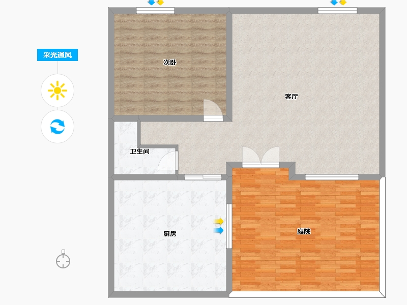 湖北省-黄冈市-老市委小区-100.00-户型库-采光通风