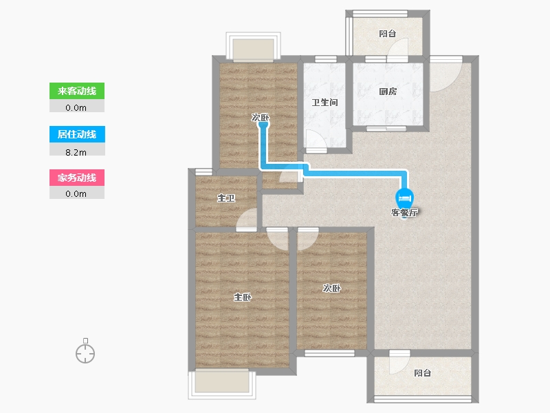 湖北省-武汉市-航空路壹号-101.60-户型库-动静线