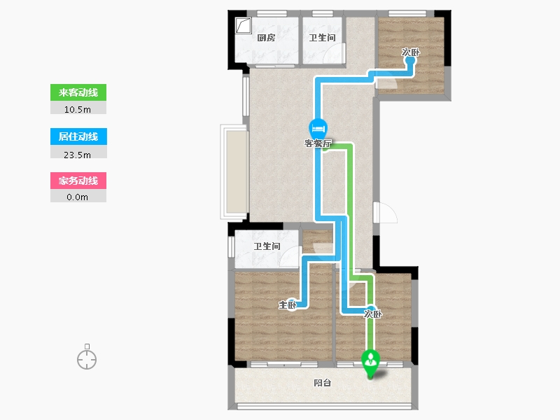 浙江省-宁波市-宁望府-85.08-户型库-动静线