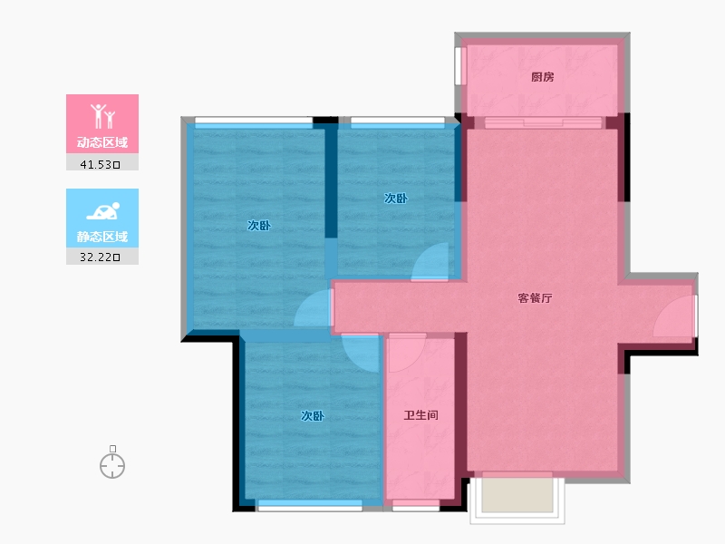 广东省-湛江市-福文华府-65.59-户型库-动静分区