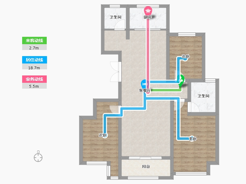 河南省-濮阳市-龙润学府-87.04-户型库-动静线