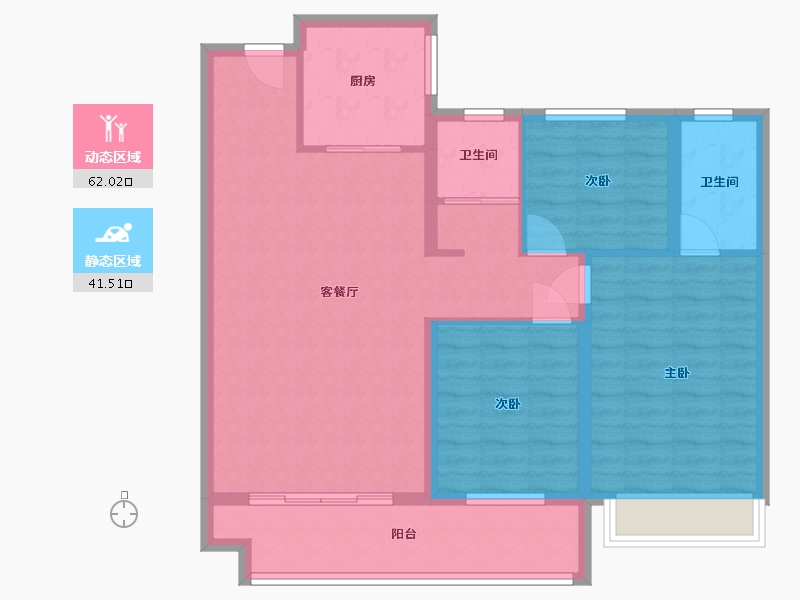 山东省-日照市-高新颐和家园-92.80-户型库-动静分区