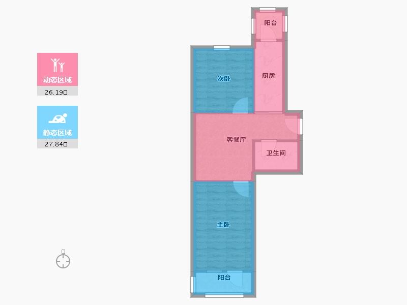 北京-北京市-农业农村部北区家属院宿舍-48.00-户型库-动静分区