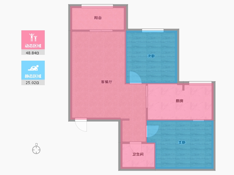 陕西省-西安市-灞业大境-东区-65.34-户型库-动静分区