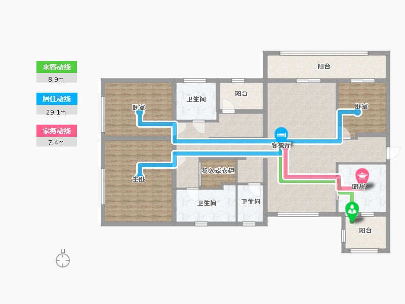 广东省-深圳市-开云府-161.60-户型库-动静线