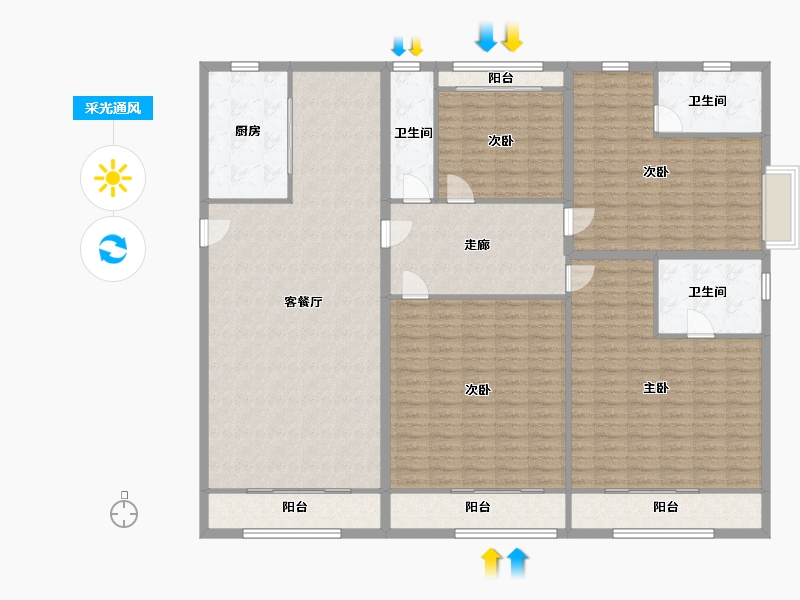 福建省-福州市-三江城-199.00-户型库-采光通风