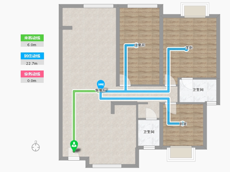 湖南省-长沙市-融创会展上东区-104.00-户型库-动静线