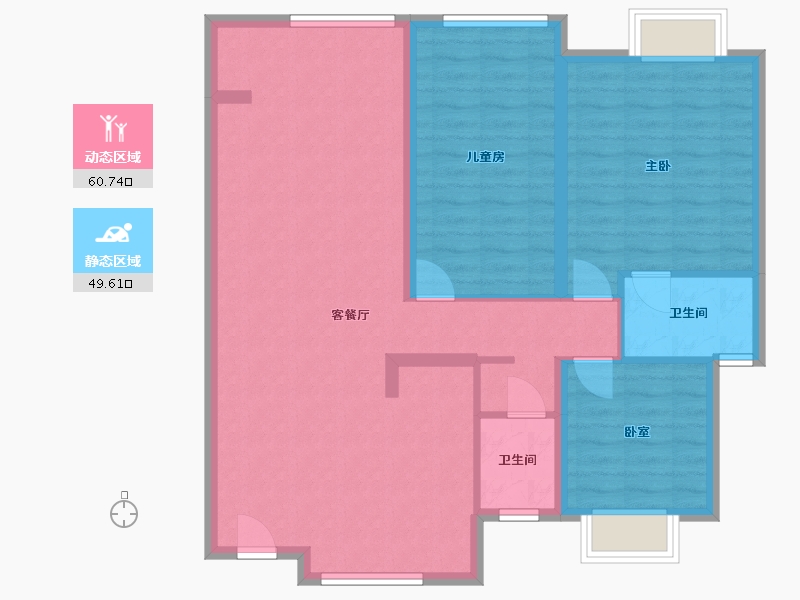 湖南省-长沙市-融创会展上东区-104.00-户型库-动静分区