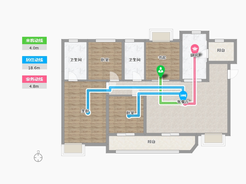 四川省-成都市-未来之城-116.80-户型库-动静线