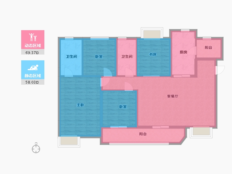 四川省-成都市-未来之城-116.80-户型库-动静分区