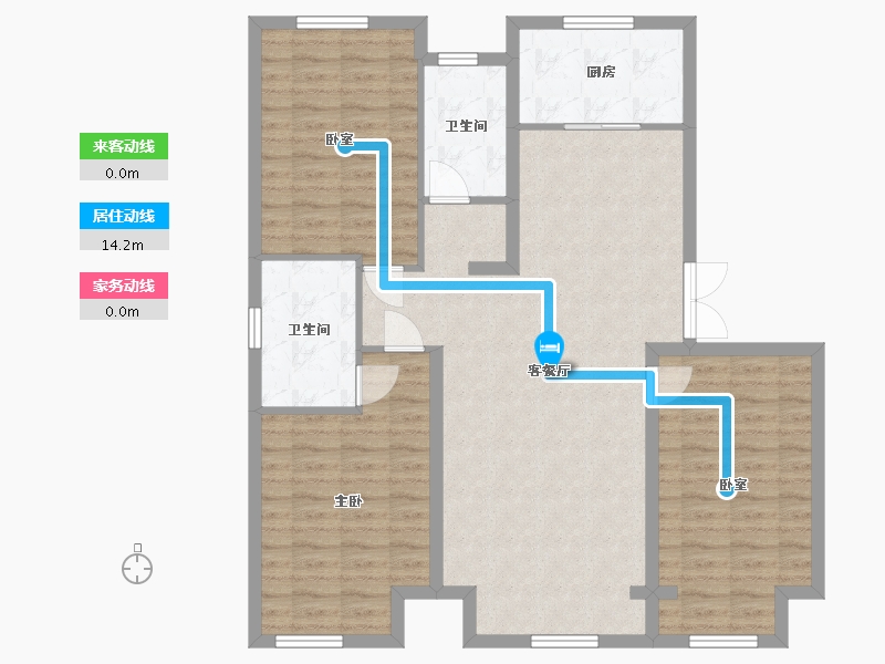 河北省-保定市-金湖未来城-104.01-户型库-动静线