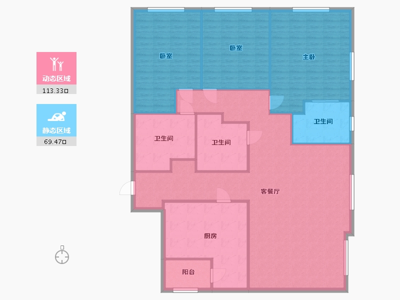 北京-北京市-汇贤豪庭公寓-170.00-户型库-动静分区