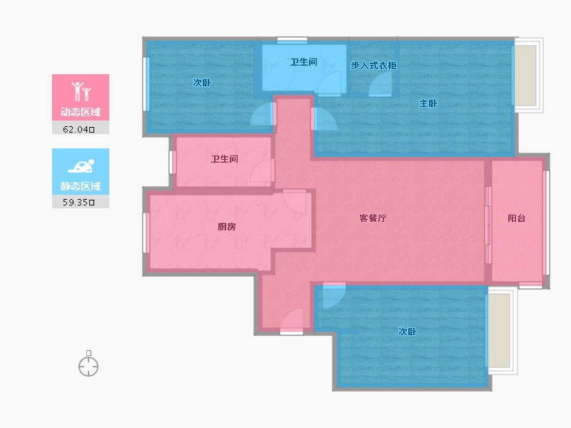 河南省-安阳市-中房兰亭-108.00-户型库-动静分区