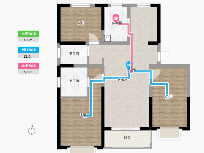 山西省-太原市-阳光尚都-100.00-户型库-动静线