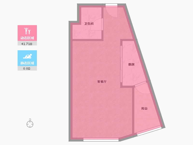 上海-上海市-嘉汇国际广场-A楼-53.06-户型库-动静分区