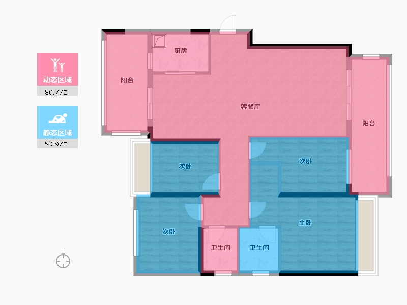 广东省-汕头市-金紫名邦-138.20-户型库-动静分区