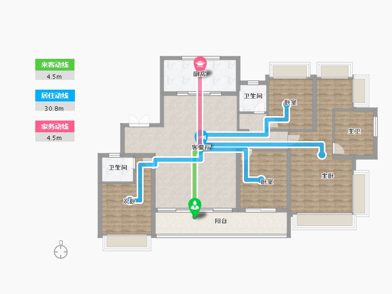 江苏省-南京市-建发璞云-140.80-户型库-动静线