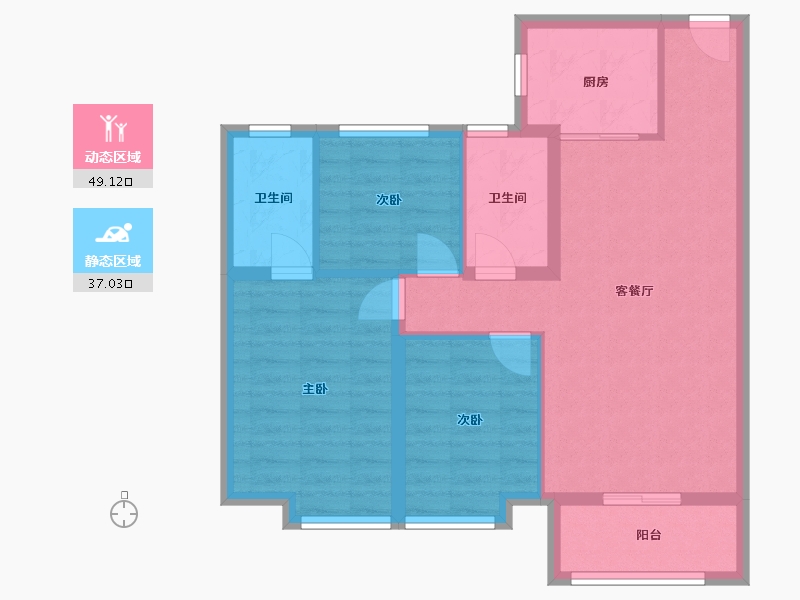 河北省-邢台市-青云府-77.08-户型库-动静分区