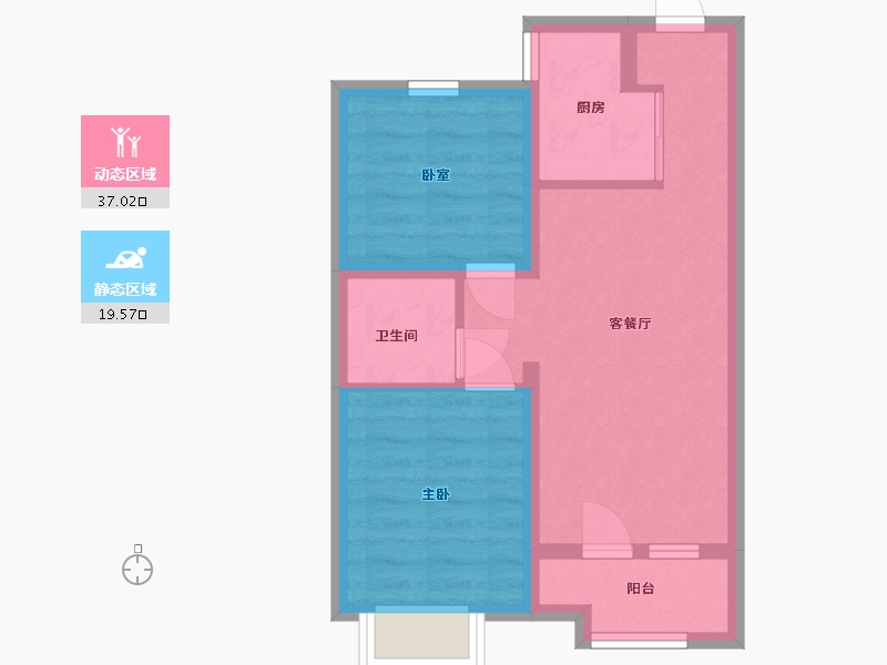 河北省-石家庄市-安联天颂-58.00-户型库-动静分区